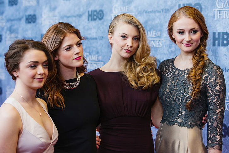 Game of Thrones, Maisie Williams, Rose Leslie, Natalie Dormer