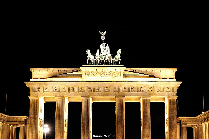 Berlin, brandenburger tor, Brandenburg Gate, sculpture, statue, HD wallpaper