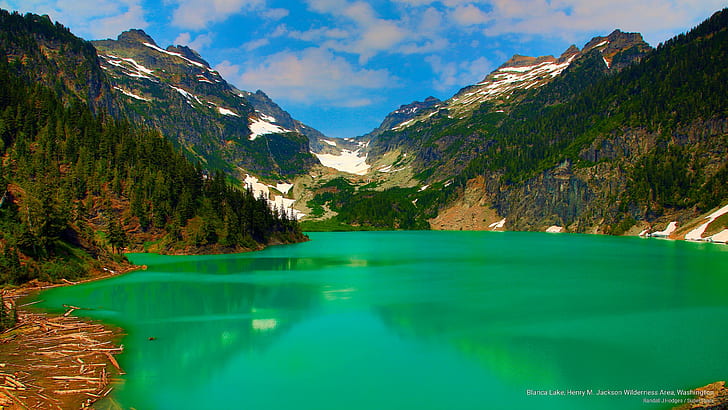 Blanca Lake, Henry M. Jackson Wilderness Area, Washington, Mountains, HD wallpaper