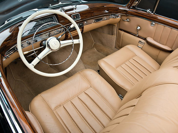 1956 59, 220s, benz, cabrio, luxury, mercedes, retro, w180 ii, HD wallpaper