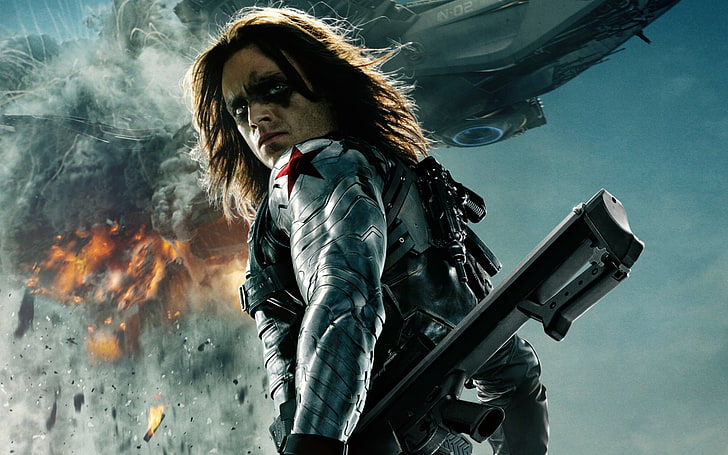 Captain America, Captain America: The Winter Soldier, Sebastian Stan, HD wallpaper