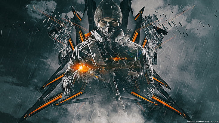 solider holding fire arm game wallpaper, Tom Clancy's The Division