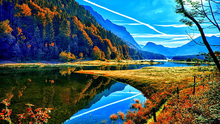 nature, landscape, water, sky, travel, summer, sea, lake, tree, HD wallpaper