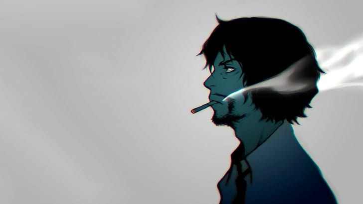 HD wallpaper: black haired male cartoon character smoking illustration,  Zankyou no Terror | Wallpaper Flare