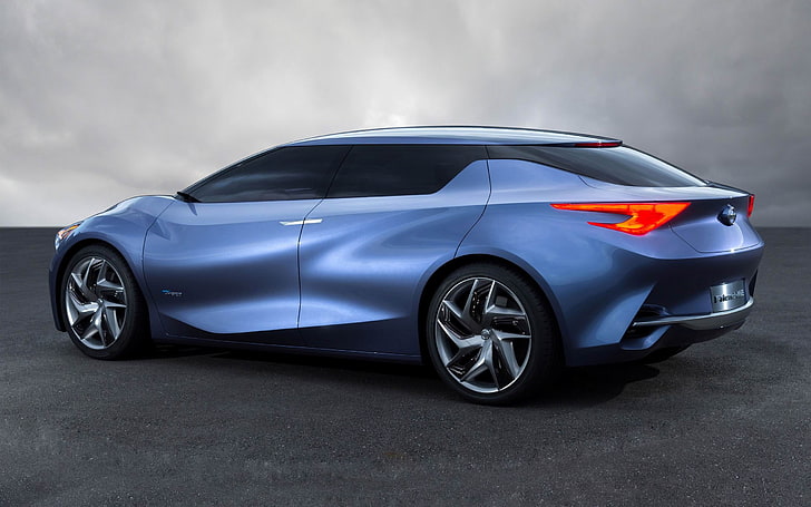 2013 Nissan Friend-ME Concept Auto HD Desktop Wall.., blue concept vehicle, HD wallpaper