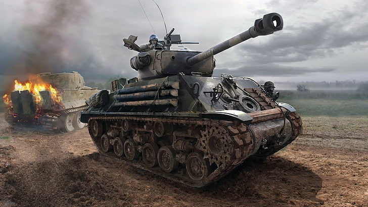 the film, Tiger, Rage, Sherman, M4 Sherman, the main American medium tank, HD wallpaper