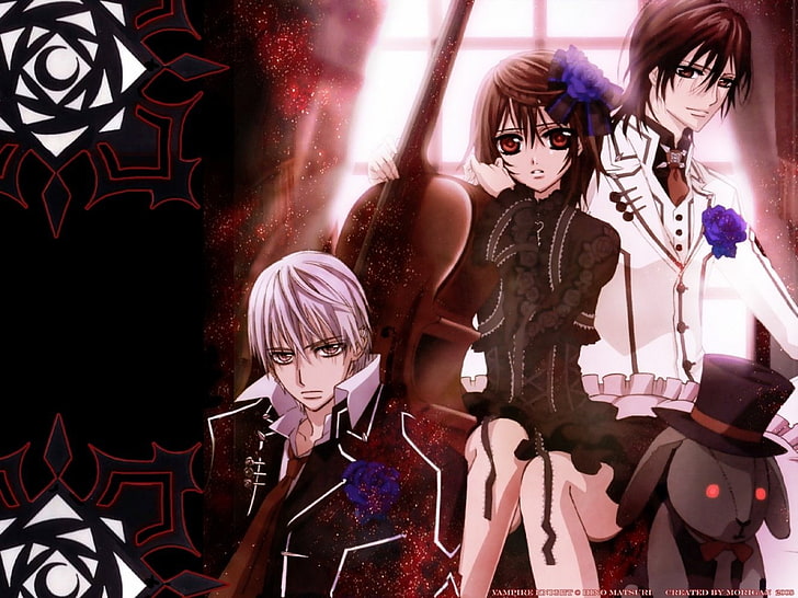 Anime, Vampire Knight, Cello, Dark, Kaname Kuran, Rabbit, Uniform, HD wallpaper