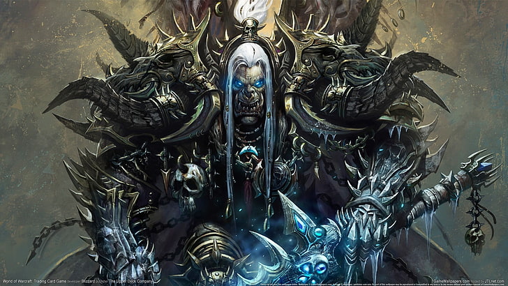 Abbadon graphic, World of Warcraft, watermarked, representation, HD wallpaper