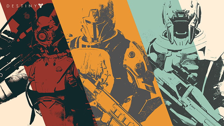 destiny warlocks titans hunter, HD wallpaper