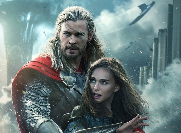 Thor the Dark World Natalie Portman and Chris..., Marvels Thor