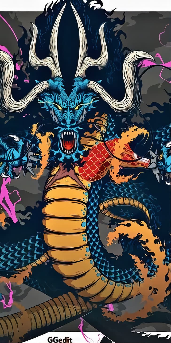 Kaido, One Piece, dragon, vertical, Yonkou, HD wallpaper