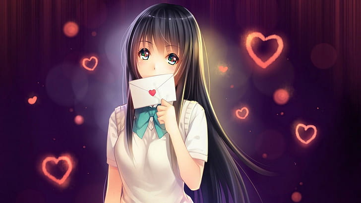 manga, letter, love