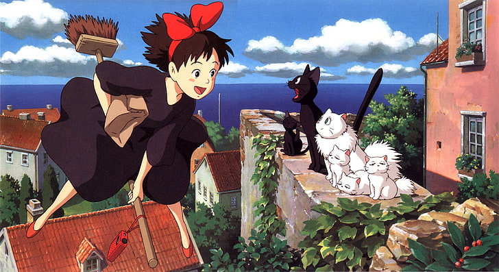 anime, Anime Girls, Kikis Delivery Service, Studio Ghibli