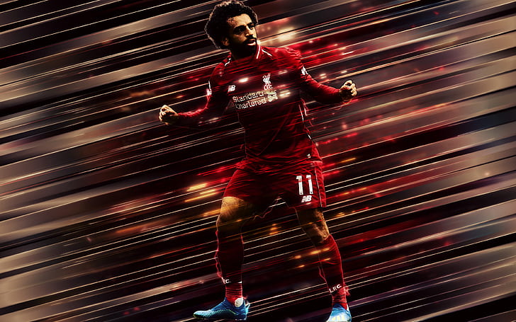 Soccer, Mohamed Salah, Egyptian, Liverpool F.C., HD wallpaper