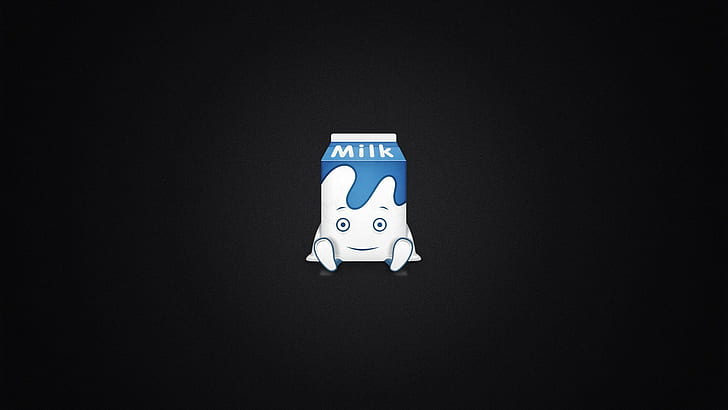 milk, minimalism, HD wallpaper