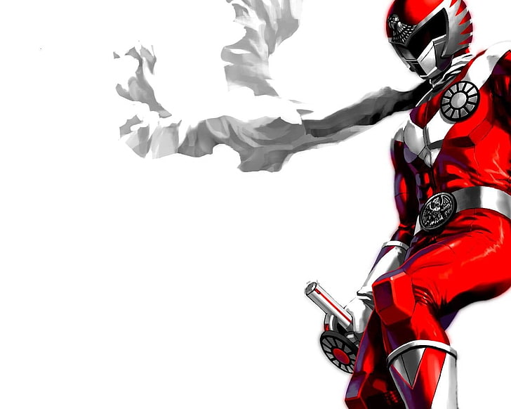 HD wallpaper: Red Power Ranger Strike illustration, TV Show, Power Rangers  | Wallpaper Flare