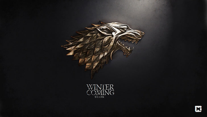 Winter is coming Stark wallpaper, Game of Thrones, sigils, House Stark, HD wallpaper