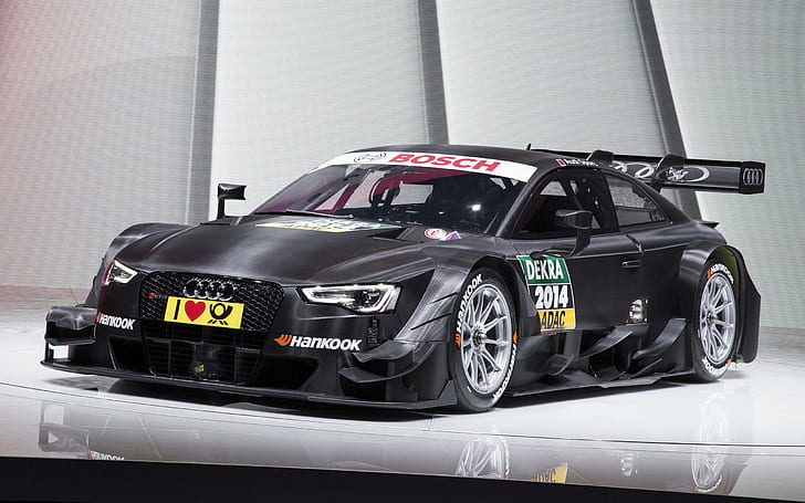2014 Audi RS 5 DTM, black audi sports coupe, cars