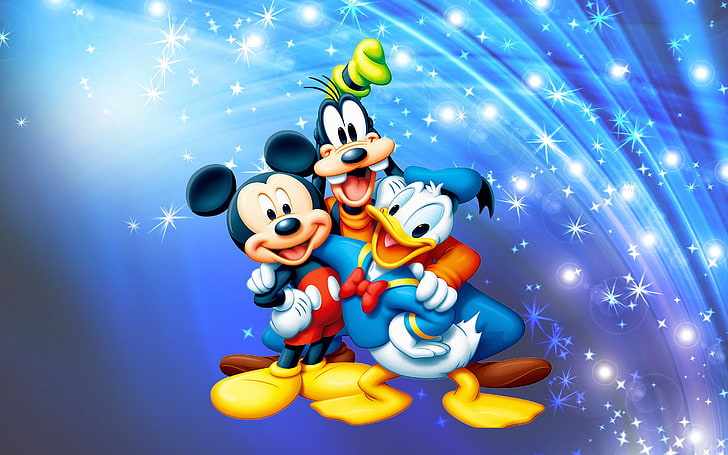HD wallpaper: Mickey Mouse Donald Duck