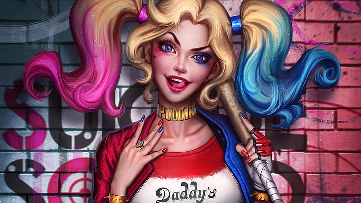 Harley Quinn, DC Comics heroes, Suicide Squad, HD wallpaper