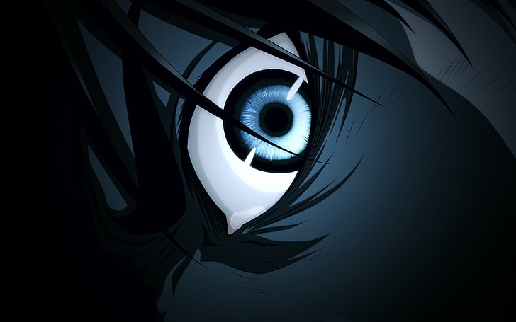 person's eye illustration, Shingeki no Kyojin, anime, Eren Jeager, HD wallpaper