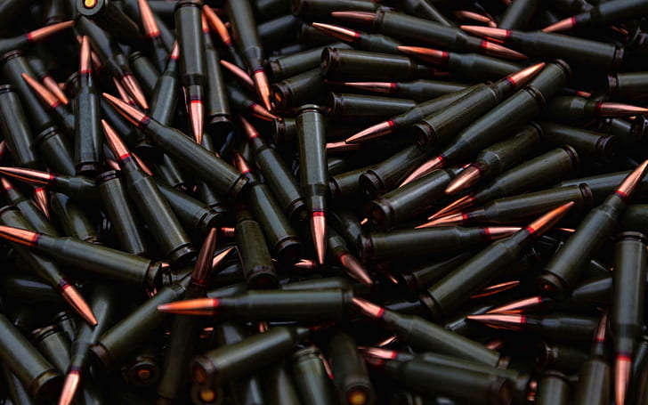 Pile of Bullets, black, art, war