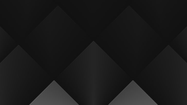 square, shapes, black, dark, backgrounds, design, triangle shape, HD wallpaper