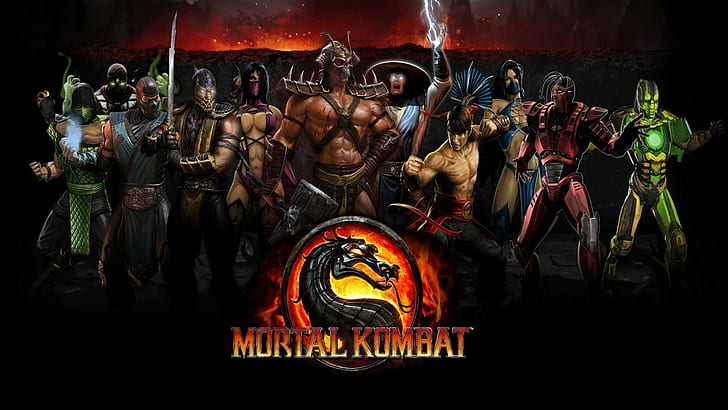 Cyrax, Ermac, Kitana, Liu Kang, Mileena, Mortal Kombat, Raiden, HD wallpaper