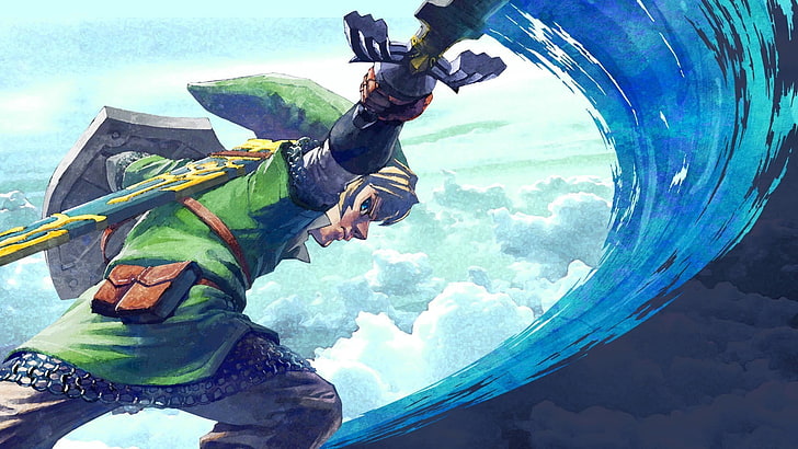 The Legend Of Zelda Link wallpaper, video games, sword, Master Sword