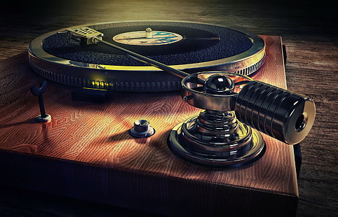 HD wallpaper: brown and black vinyl player, music, background, Old Style  Record Deck | Wallpaper Flare