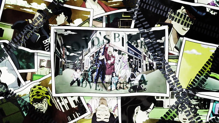Anime, Jojo's Bizarre Adventure, Joseph Joestar, Josuke Higashikata, HD wallpaper