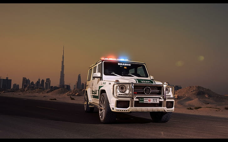 2013 Brabus Mercedes Benz G700 Widestar Police W463 Emergency Tuning Suv Background Free, HD wallpaper