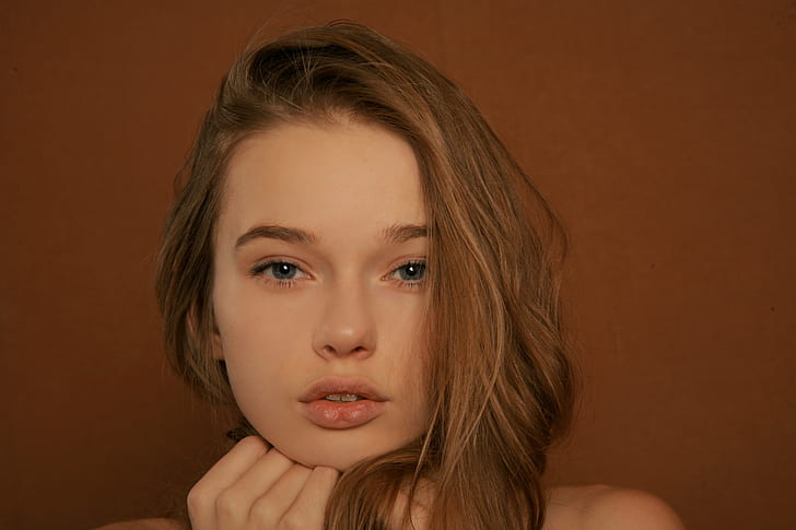 model, Milena D, brunette, HD wallpaper