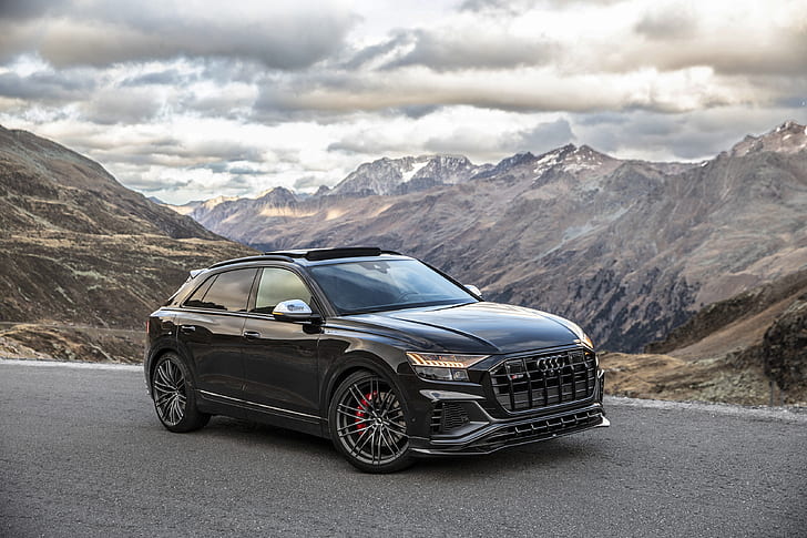 Audi, Audi Q8, Black Car, Luxury Car, SUV, Vehicle, HD wallpaper