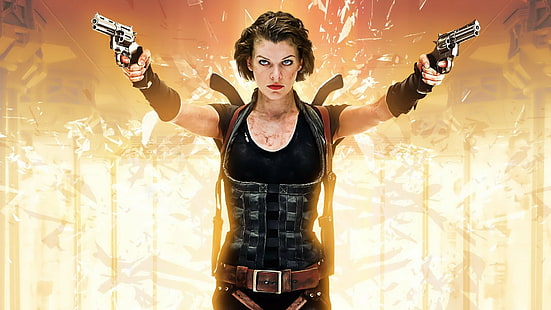 HD wallpaper: Milla Jokovich, Resident Evil, Resident Evil: Afterlife ...