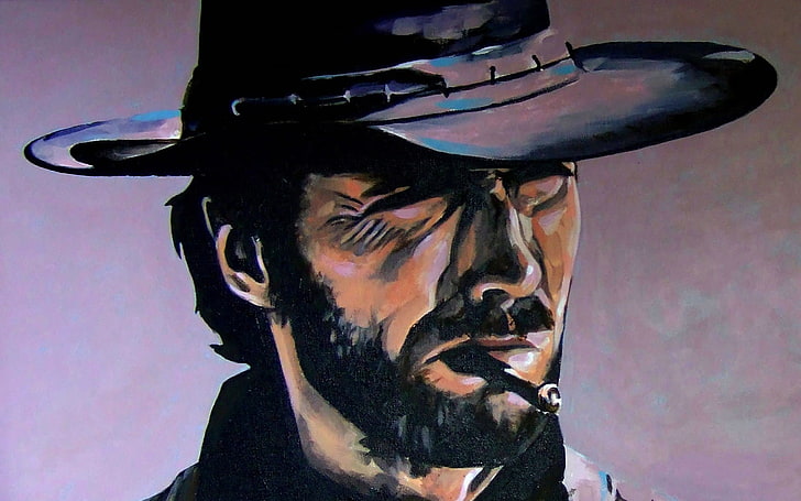 Clint Eastwood, man wearing hat wallpaper, Male celebrities, hollywood, HD wallpaper