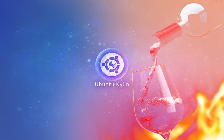 Ubuntu, wine, glass, HD wallpaper