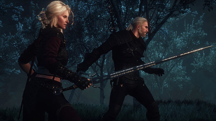 The Witcher, The Witcher 3: Wild Hunt, Ciri (The Witcher), Geralt of Rivia, HD wallpaper