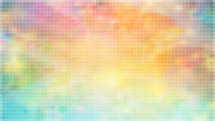 abstract painting, square, backgrounds, pattern, multi colored, HD wallpaper