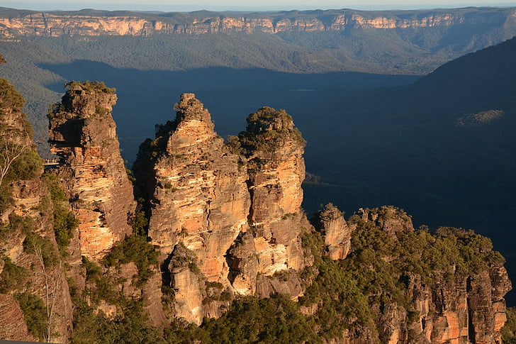Earth, Three Sisters, Australia, Blue Mountains, Cliff, Katoomba, HD wallpaper