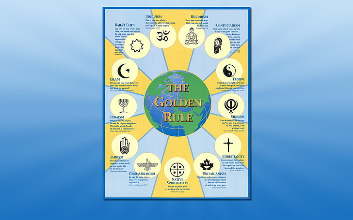 The Golden Rule poster, Religious, Other, HD wallpaper