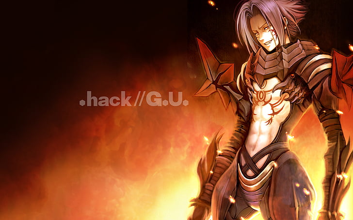 Hd Wallpaper Anime Hack G U Night Human Representation Illuminated Wallpaper Flare