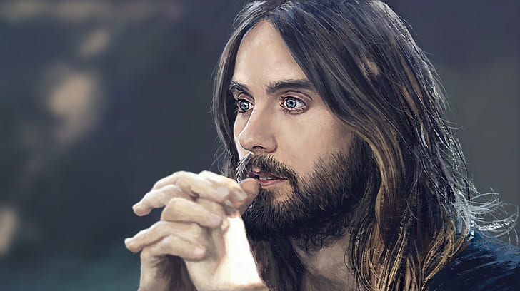 digital art, long hair, band, Jared Leto, actor, Thirty Seconds To Mars