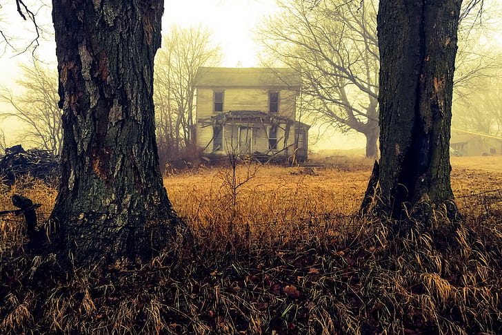old, house, HD wallpaper