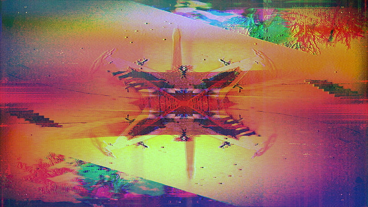 glitch art, LSD, abstract, digital composite, no people, auto post production filter, HD wallpaper