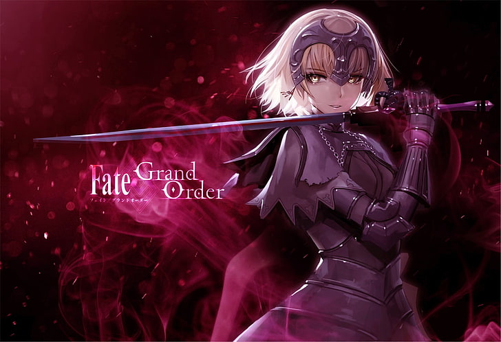 armor, blonde, chains, dark, Fate/Grand Order, Fate Series
