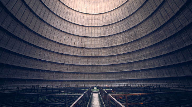 power plant, cooling towers, Belgium, abandoned, photography, HD wallpaper