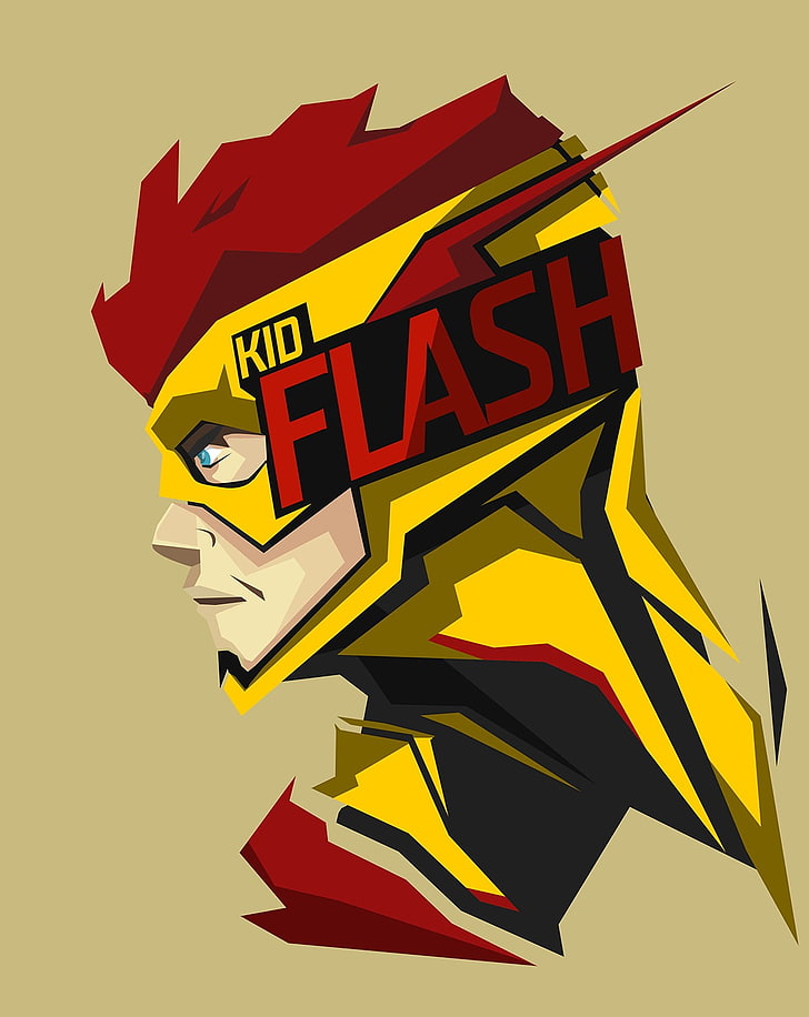 HD wallpaper: Kid Flash animated character poster, superhero, DC Comics,  yellow | Wallpaper Flare