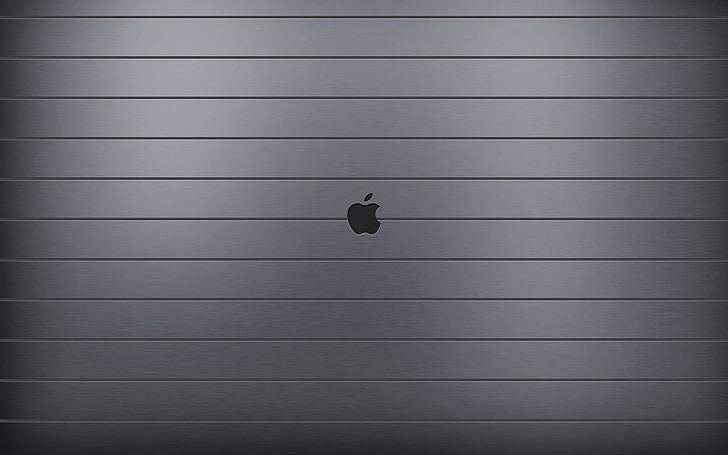 Apple logo, Steel, EPL, backgrounds, pattern, material, textured, HD wallpaper