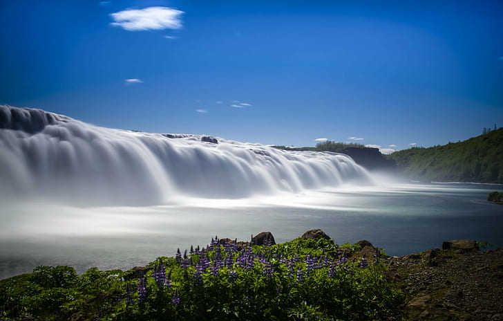 view Niagara Falls, Waterfall, Faxi, 300B, B+W, ND Filter, Guðmundsson, HD wallpaper
